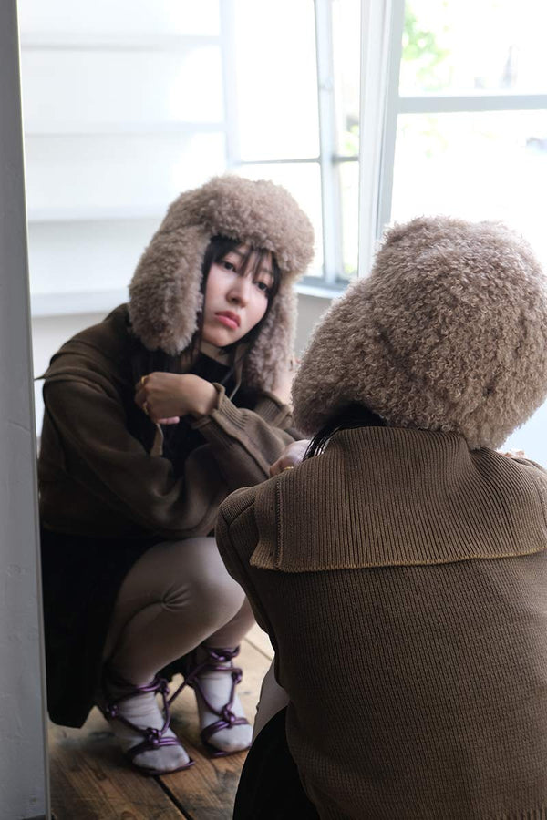 BOA FLIGHT CAP / TAUPE [30%OFF]