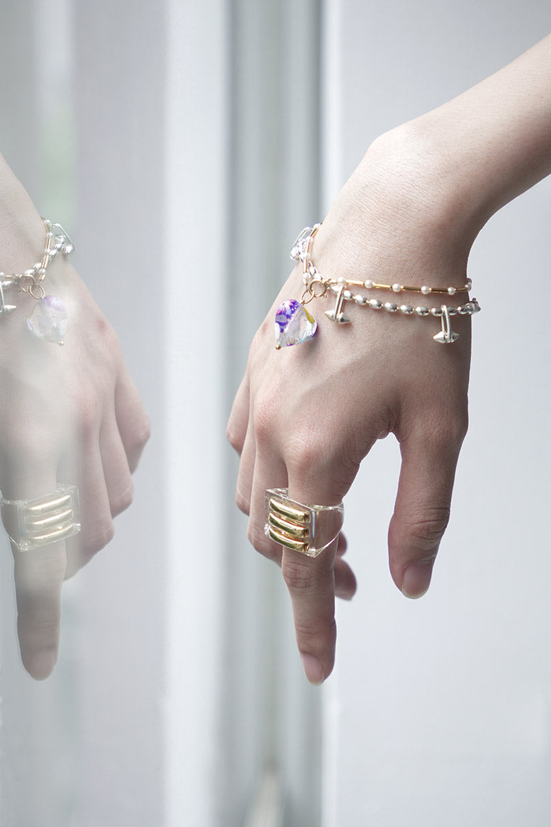 RECTANGLE RING / CLEAR