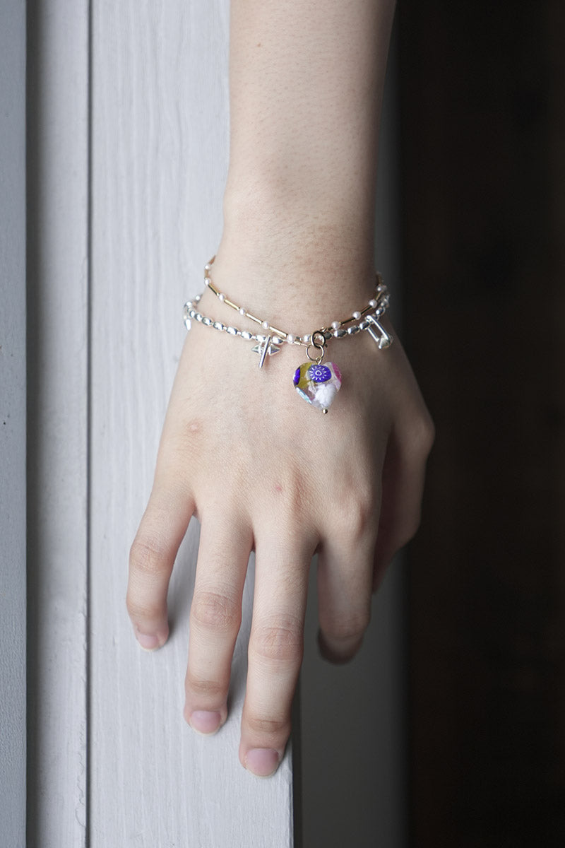 POSY BRACELET MULTI / GOLD PLATED