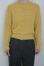 画像をギャラリービューアに読み込む, NYLON FUR KNIT CARDIGAN / YELLOW