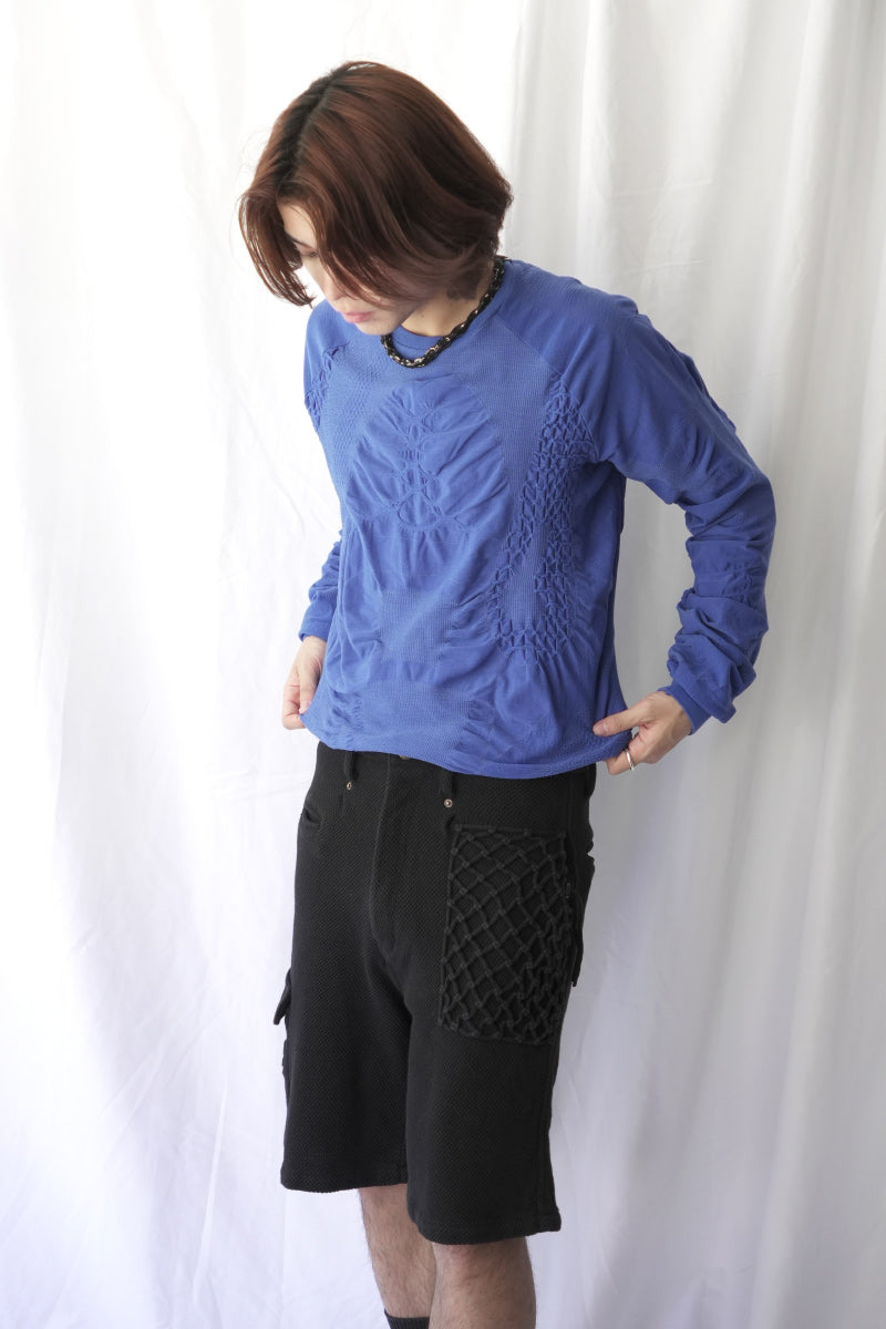ROA | WAMA 3D SEAMLESS LONG SLEEVE / BLUE High Gauge Design