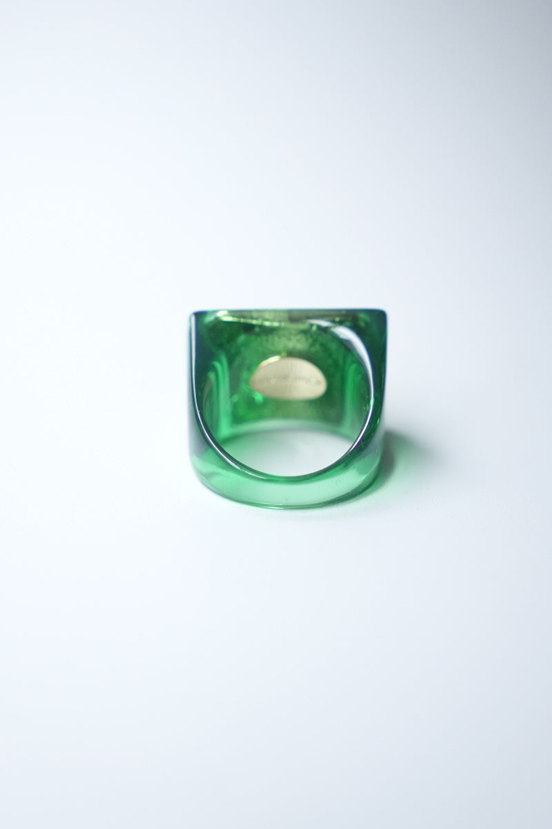 RECTANGLE RING / 제이드 산화 그린