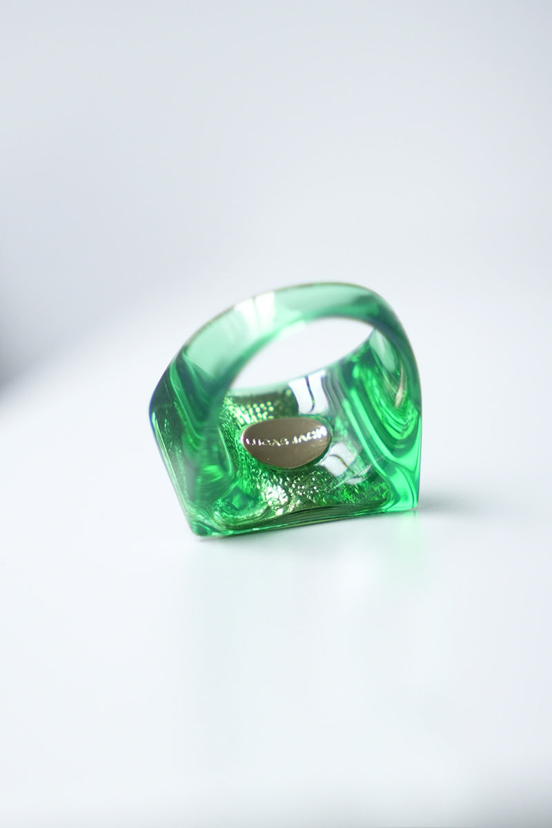 RECTANGLE RING / 제이드 산화 그린