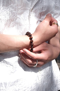 PERLEN SHORT KEYHOLDER / BROWN-BLACK