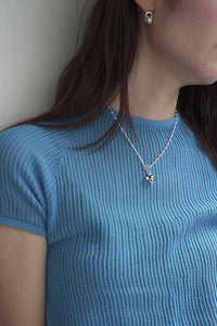 POSY CHOKER SPACE CADET / STERLING SILVER