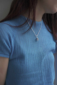 POSY CHOKER SPACE CADET / STERLING SILVER