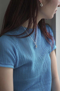 POSY CHOKER SPACE CADET / STERLING SILVER