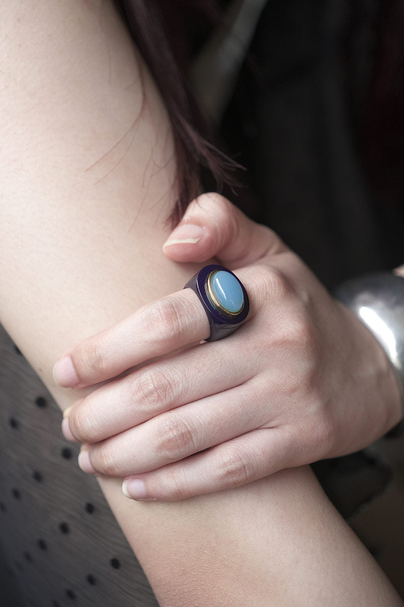 LUCAS JACK 二色ストーンリング LUCAS JACK 二色ストーンリング