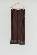 画像をギャラリービューアに読み込む, SHEER TRICOT SKIRT WITH INNER / CHOCOLATE