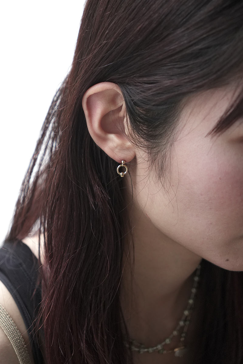 JULY STUD EARRINGS / 14K GOLD FILLED