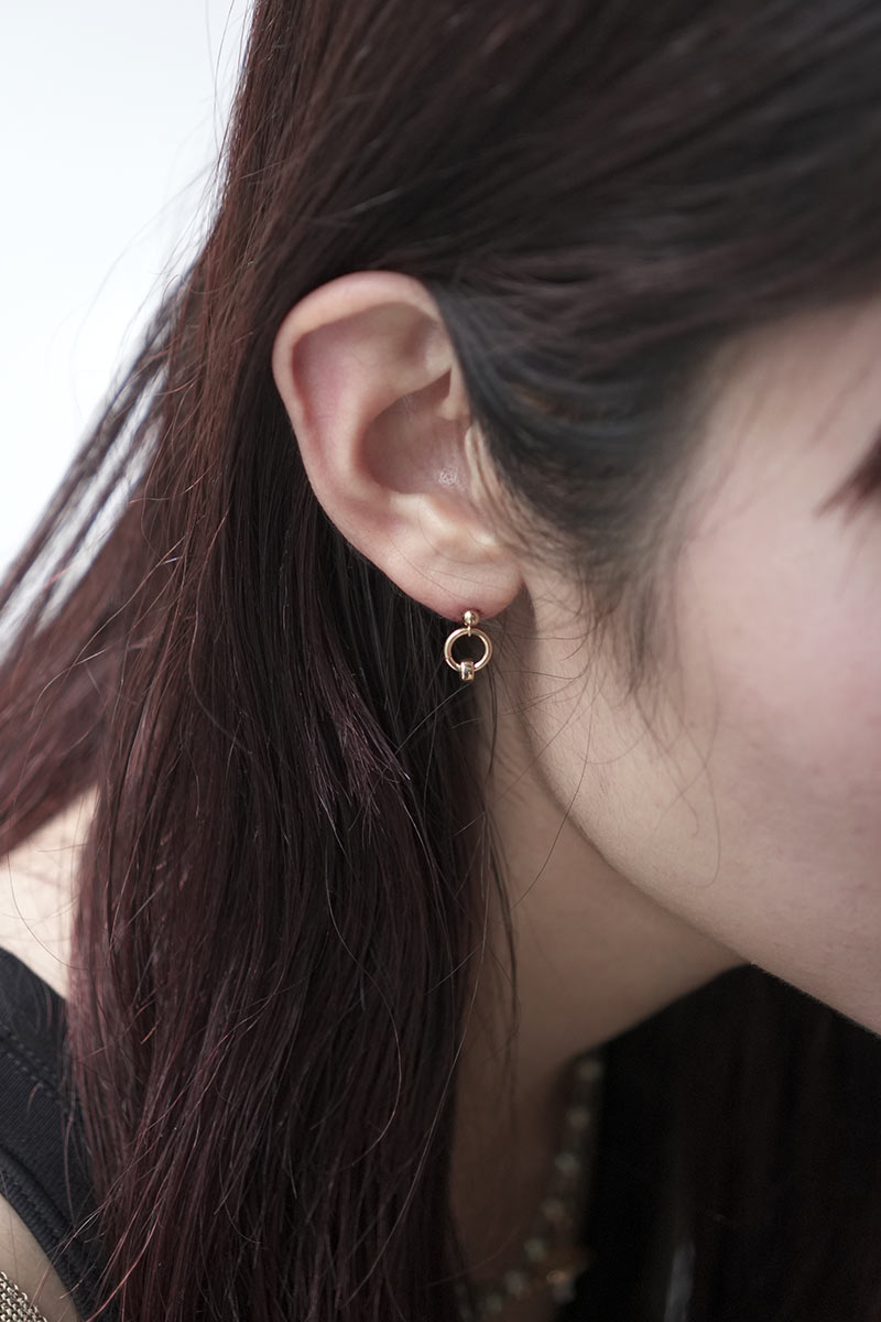JULY STUD EARRINGS / 14K GOLD FILLED