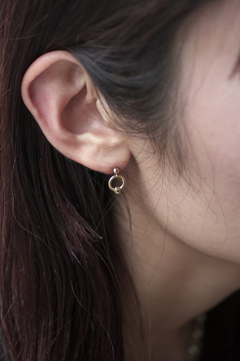 JULY STUD EARRINGS / 14K GOLD FILLED