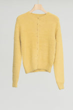 画像をギャラリービューアに読み込む, NYLON FUR KNIT CARDIGAN / YELLOW