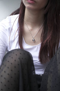 POSY CHOKER SPACE CADET / STERLING SILVER