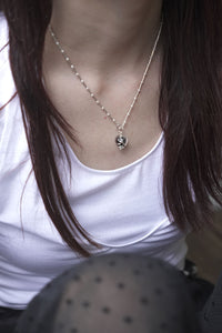 POSY CHOKER SPACE CADET / STERLING SILVER