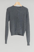 画像をギャラリービューアに読み込む, NYLON FUR KNIT CARDIGAN / GRAY