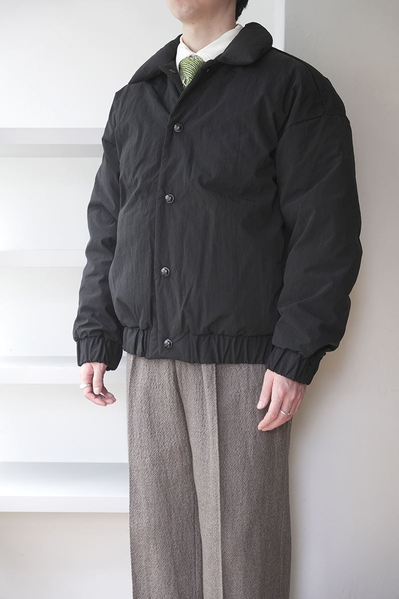 R19 DOWN-6 DOUBLE DOWN BLOUSON / BLACK RECYCLED NYLON