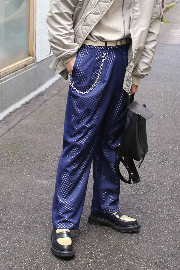 POLY MESH STANDARD / NAVY × WHITE