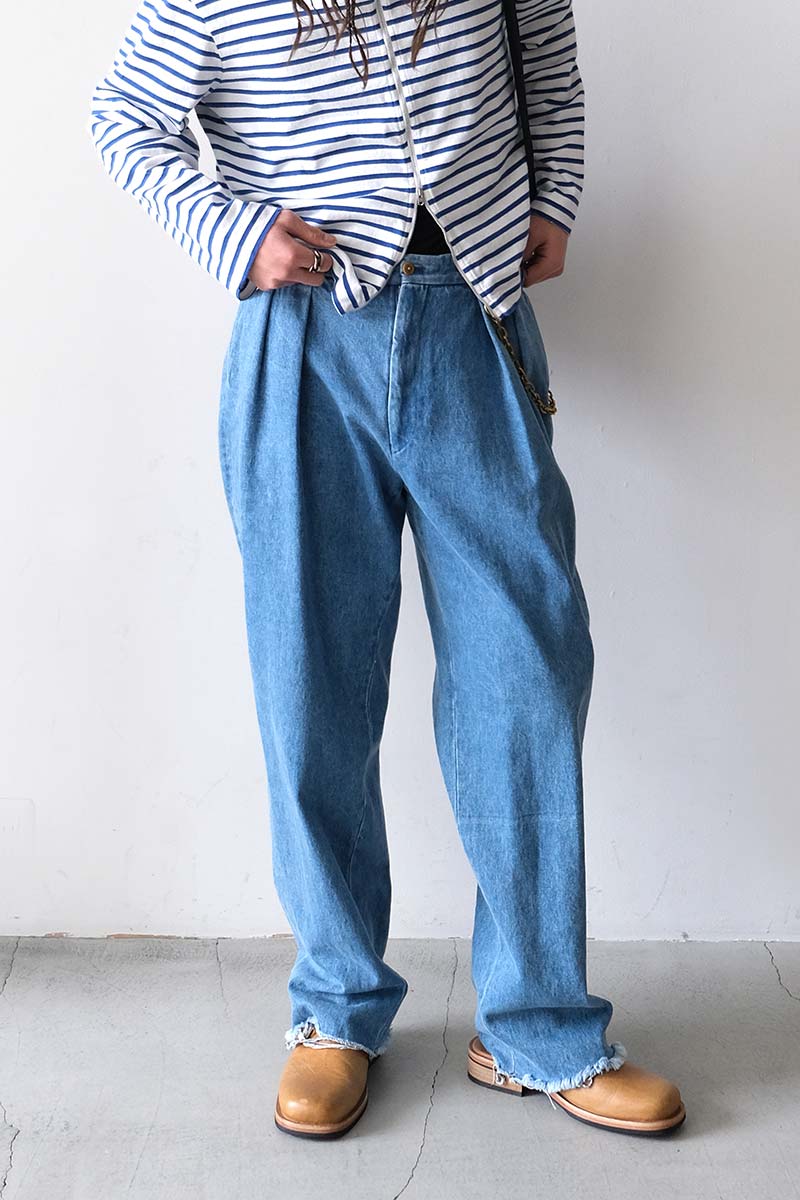 neatチノ　デニム NEAT | NEAT CHINO SEAISLAND COTTON DENIM / BLUE シー