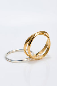 RING NO.905 / SILVER 925/ K18 GOLD PLATED