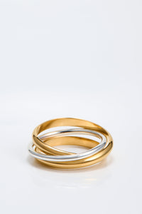 RING NO.905 / SILVER 925/ K18 GOLD PLATED