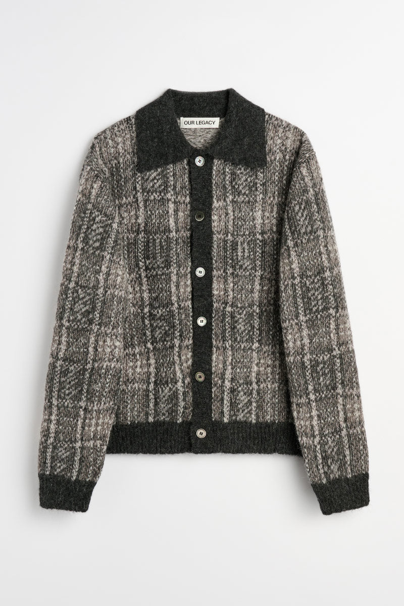 EVENING POLO / GRAND CHECK FUZZY ALPACA[Scheduled to arrive in Autumn/Winter 2026]