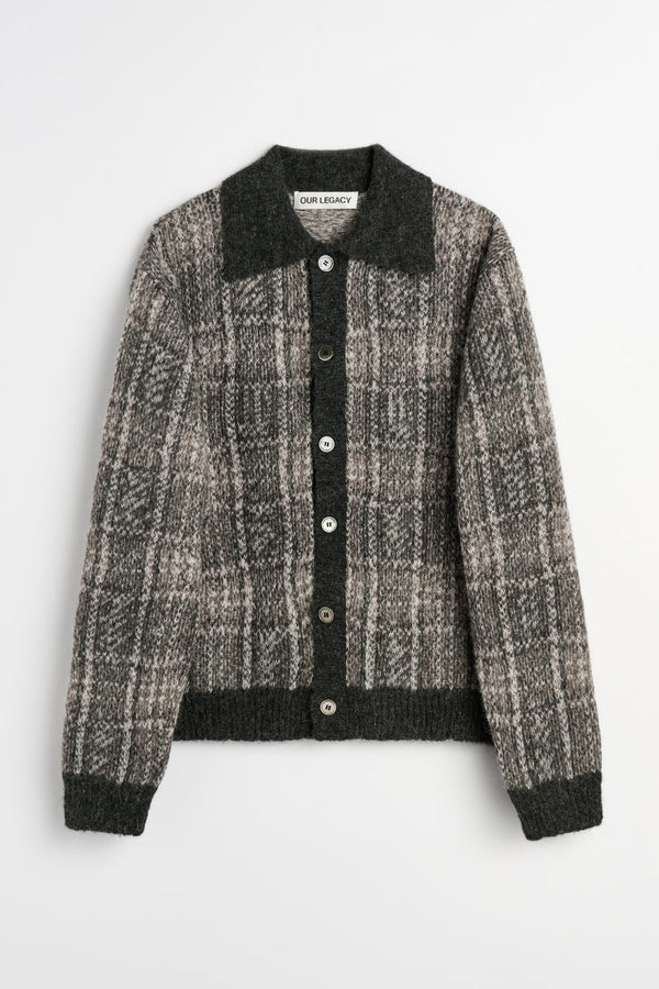 EVENING POLO / GRAND CHECK FUZZY ALPACA[Scheduled to arrive in Autumn/Winter 2026]