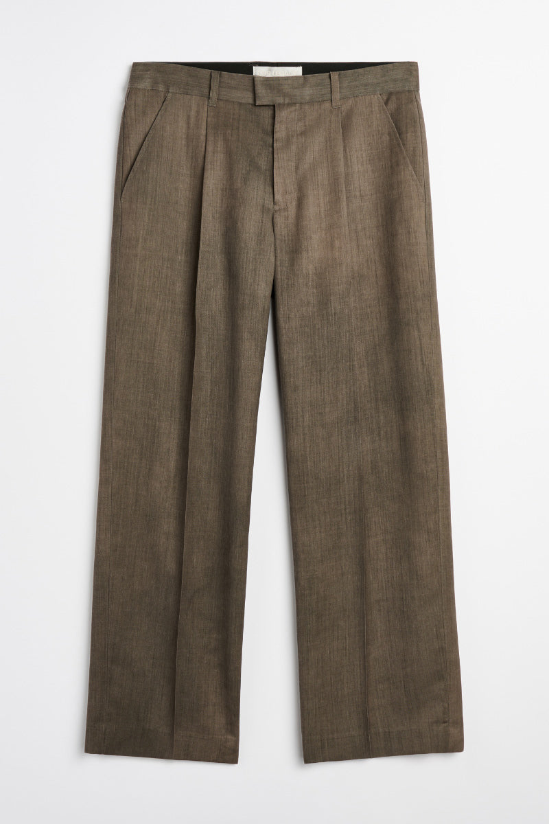 SLACK TROUSERS / MALTINTO UMBER MART WOOL [26AW Delivery Planned]