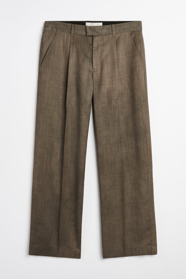 SLACK TROUSERS / MALTINTO UMBER MART WOOL[26AW入荷予定]