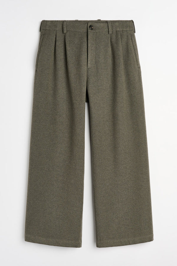 BRIDGE CHINO / NIGHT PINE FISHBONE BOUND WOOL