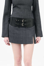 画像をギャラリービューアに読み込む, GIRDLE BELT / SLOW BLACK ARID BULL HIDE