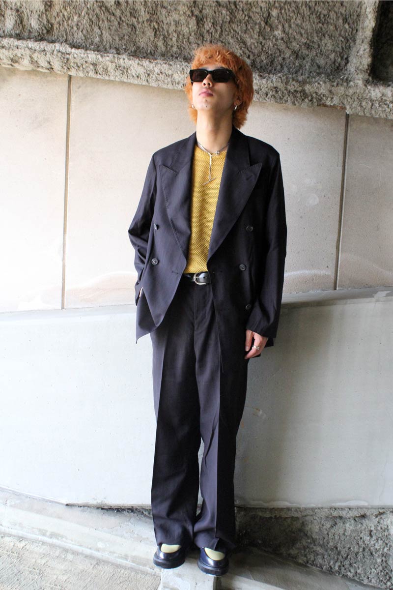 SHARP DB BLAZER / BLACK EXPERIENCED VISCOSE