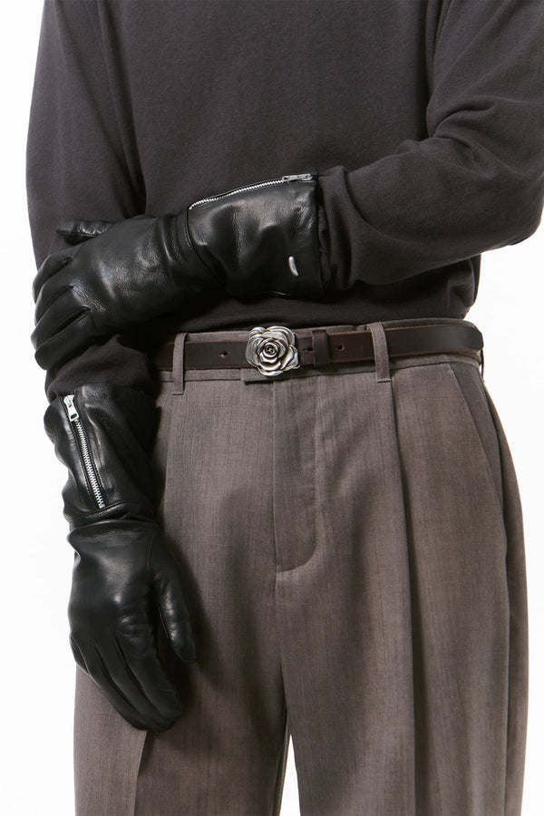 ZIPPED GLOVE / BLACK NAPPA [Scheduled to arrive in AW26]