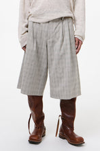 Load image into Gallery viewer, SPLIT SHORTS / SAGE TRAIL CHECK DRYLINE WEAVE