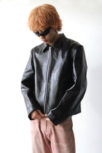 Load image into Gallery viewer, MINI JACKET / TOP DYED BLACK LEATHER