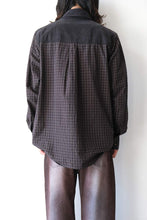 Load image into Gallery viewer, DOUBLE BORROWED SHIRT / BLACK FAUX LUMBERJACK CHECK [20%OFF]