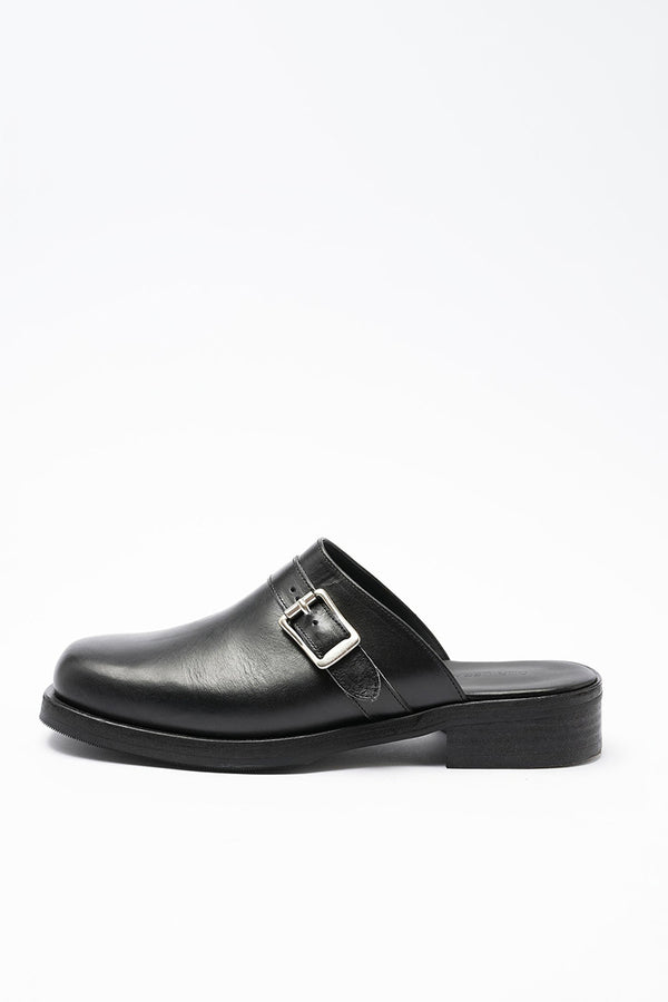 CAMION MULE / BLACK LEATHER