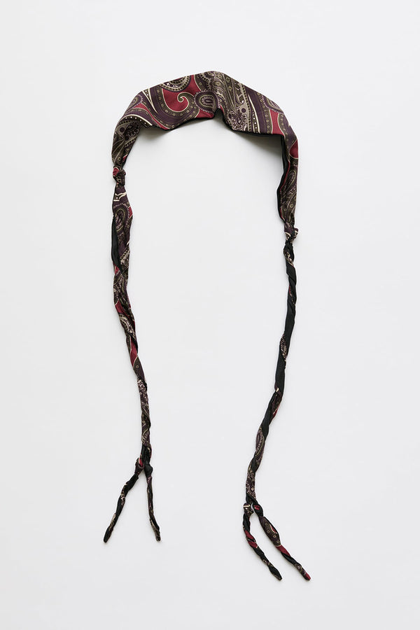 TWISTED TIE / BURGUNDY PAISLEY [20%OFF]