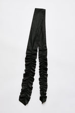 Load image into Gallery viewer, GATHERED TIE / BLACK INK CHINTZED MUSSOLA [20%OFF]