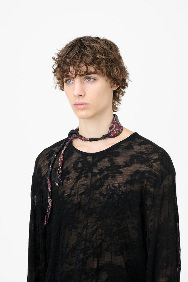 TWISTED TIE / BURGUNDY PAISLEY [20%OFF]