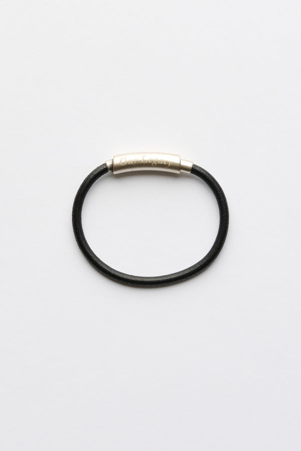 UDON BRACELET / BLACK LEATHER[26AW入荷予定]