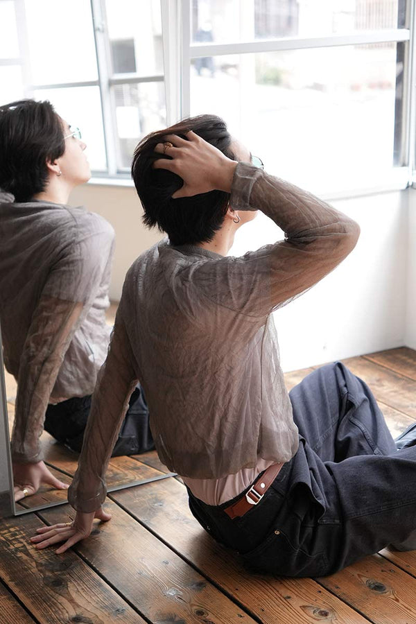 TRUE ROUNDNECK / ASH SILK STEEL [30%OFF]