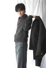 Load image into Gallery viewer, EVENING POLO / CHARCOAL MELANGE  FUZZY ALPACA