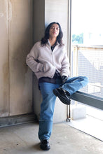 Load image into Gallery viewer, ULTRA ZIP CARDIGAN / BONE LOW TWIST MERINO