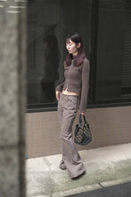 Load image into Gallery viewer, PICCOLA CUT BAG / SHIFTING INK GRITTY BULL HIDE [20%OFF]