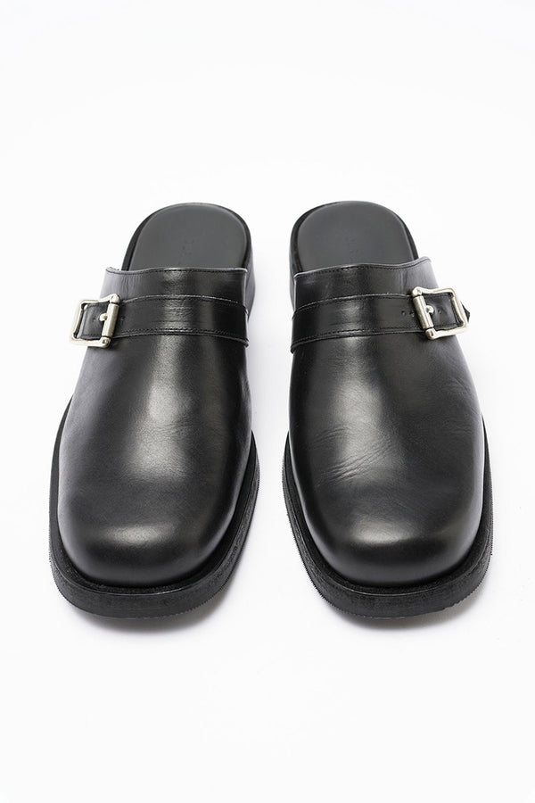 CAMION MULE / BLACK LEATHER