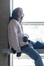 Load image into Gallery viewer, ULTRA ZIP CARDIGAN / BONE LOW TWIST MERINO