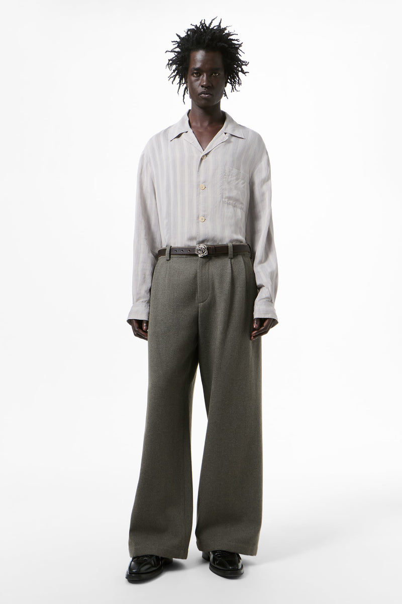 BRIDGE CHINO / NIGHT PINE FISHBONE BOUND WOOL [Expected to arrive in Autumn/Winter 2026]