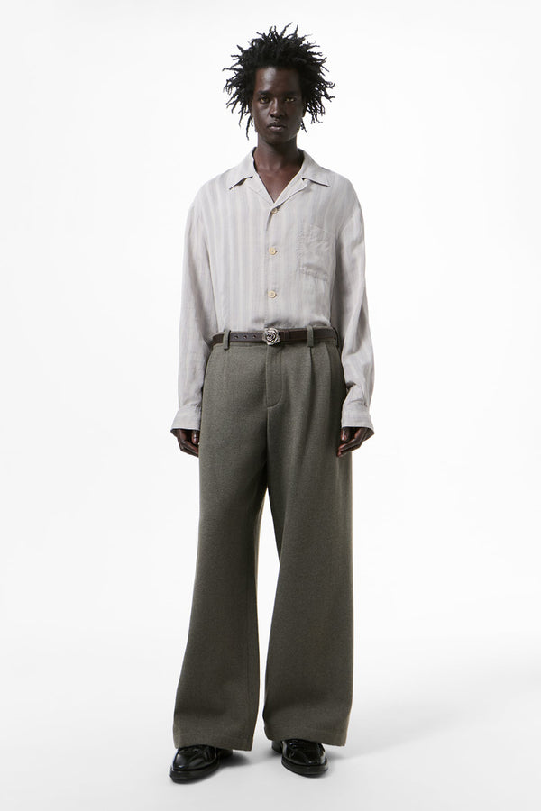 BRIDGE CHINO / NIGHT PINE FISHBONE BOUND WOOL [Expected to arrive in Autumn/Winter 2026]