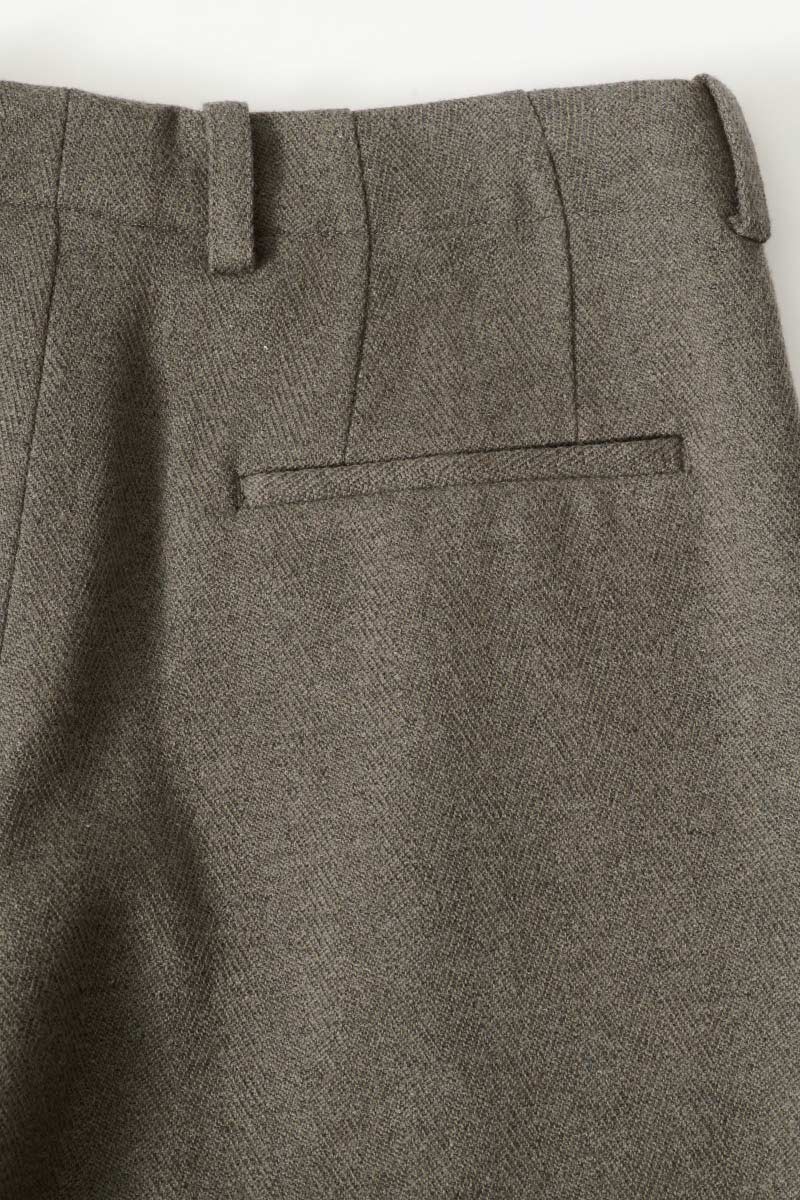 BRIDGE CHINO / NIGHT PINE FISHBONE BOUND WOOL [Expected to arrive in Autumn/Winter 2026]